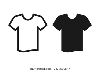 T-shirt vector icon. fashion clothing symbol. simple flat symbol on blank background. 