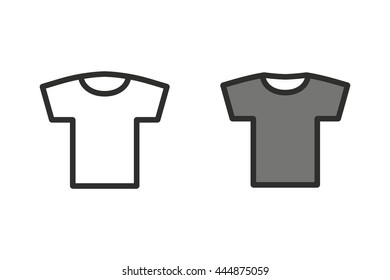 T-shirt vector icon. Illustration isolated on white background for graphic and web design.