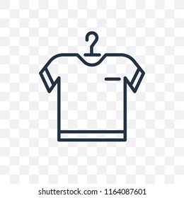 Tshirt vector icon isolated on transparent background, Tshirt logo concept