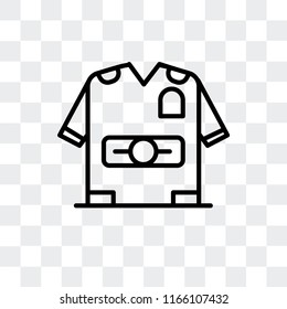 Tshirt vector icon isolated on transparent background, Tshirt logo concept