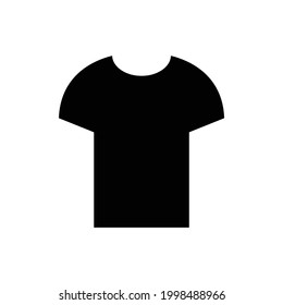 T-shirt vector icon, isolated on white background