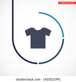 T-shirt Vector icon . Lorem Ipsum Illustration design
