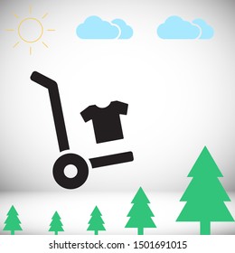 T-shirt Vector icon . Lorem Ipsum Illustration design
