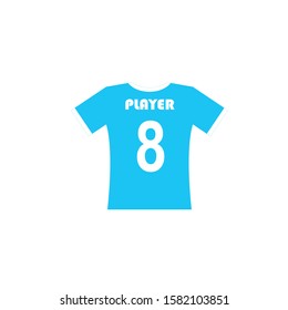T-shirt vector icon on eps 10 with a simple design
