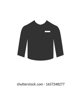 T-Shirt-Vektorillustration Symbol auf weißem Hintergrund.