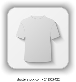 t-shirt vector icon - paper button 