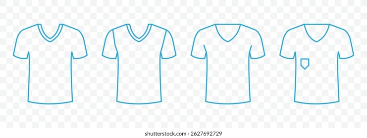 T-shirt vector icon set. Clothes logo sign. Sport t-shirt icon. Web store button. 