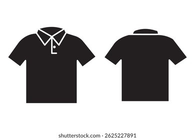 T-shirt vector icon set. Clothing symbol. Tee logo for mobile concept and web design.