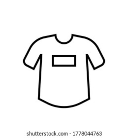 Tshirt vector Icon set collection. 