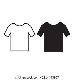 T-shirt vector icon set illustration symbol