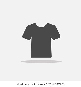 T-shirt vector icon with shadow