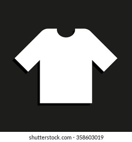 t-shirt -  vector icon with shadow