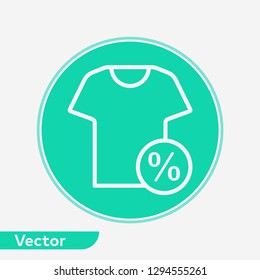 T-shirt vector icon sign symbol
