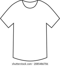 T-shirt vector icon Simple symbol