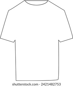 Icono vectorial de camiseta Símbolo sencillo