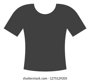 T-shirt vector icon symbol. Flat pictogram is isolated on a white background. T-shirt pictogram designed with simple style.