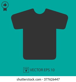 t-shirt vector icon. T shirt silhouette symbol.