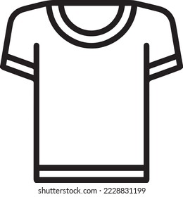 T-shirt vector icon. Tee shirt symbol. Clothes logo sign. Web store button. Silhouette isolated on white background.
