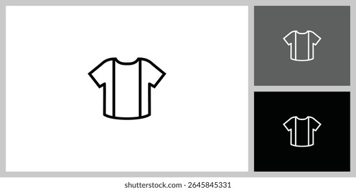 T-shirt vector icon with thick line style