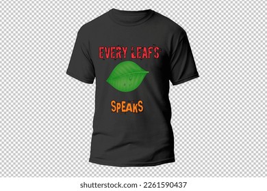 T-Shirt Vectorgrafik Design Alle Blätter spricht