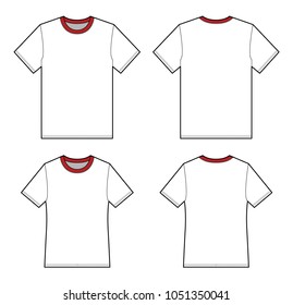 Tshirt Collection Sleeveless Regular Long Sleeve Stock Vector (Royalty ...