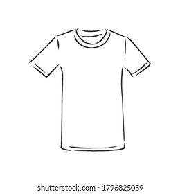 T-shirt vector illustration. t-shirt, vector sketch illustration