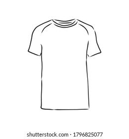 T-shirt vector illustration. t-shirt, vector sketch illustration