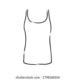 T-shirt vector illustration. t-shirt, vector sketch illustration