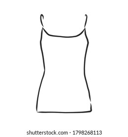 T-shirt vector illustration. t-shirt, vector sketch illustration