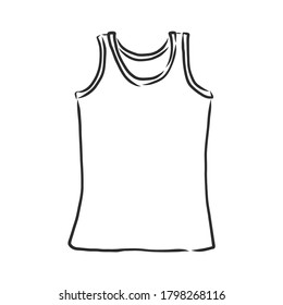 T-shirt vector illustration. t-shirt, vector sketch illustration