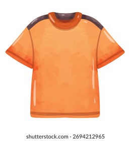 Imagen del Vector de la camiseta, arte del Clip de la camiseta, arte del Clip de la camiseta, estilo de la pintura de la acuarela, aislado en el fondo blanco