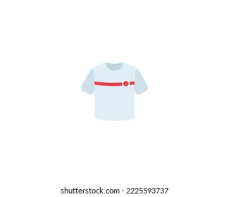 T-shirt vector isolated icon. T-shirt emoji illustration. T-shirt vector isolated emoticon