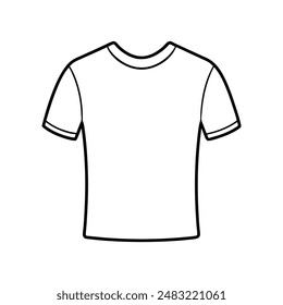 T-shirt vector line art  logo icon illustration