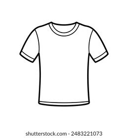 T-shirt vector line art  logo icon illustration