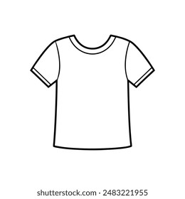 T-shirt vector line art  logo icon