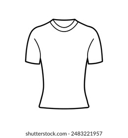 T-shirt vector line art  logo icon