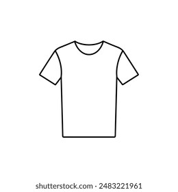 T-shirt vector line art  logo icon