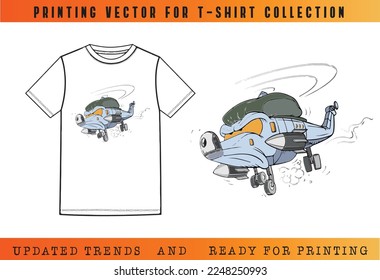 T-shirt Vector Printing Design, Vector Illustration for Tee mockup, ready vector for Tee printing, updated printing for Tee, new print vector for T-shirt