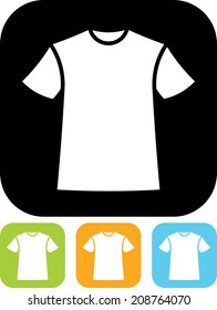 T-shirt. Vector tee icon