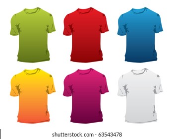 T-shirt vector template