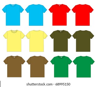 T-shirt vector template