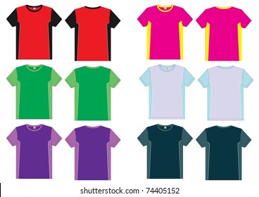 T-shirt vector template