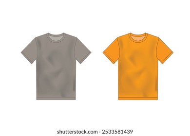 T-shirt vector template mock up isolated on white background. Motivational Typography T-Shirt Design, Inspirational Quotes T-Shirt Design.
flat technical drawing template. Empty T-shirt design.
