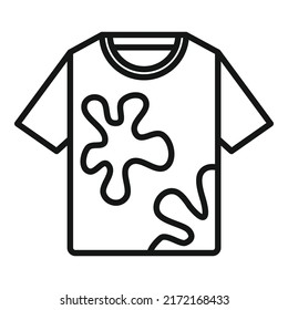 Tshirt waste icon outline vector. Trash reduce. Recycle bin