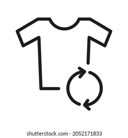 T-shirt Wear Clothing Vector Icon  for Website and Mobile App