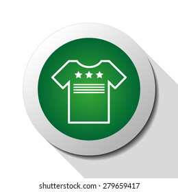 T-shirt, web icon. Vector design