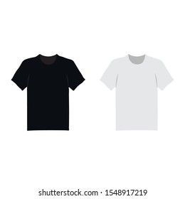 
T-shirt. T-shirt white and black.Vector. Illustration