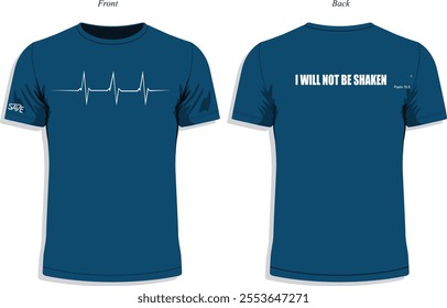 T-Shirt I will not be shaken 