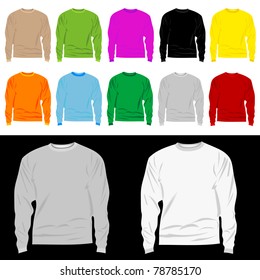 t-shirts big set. vector illustration