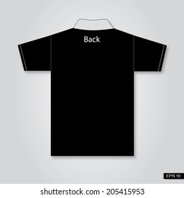 T-shirts Black Back template